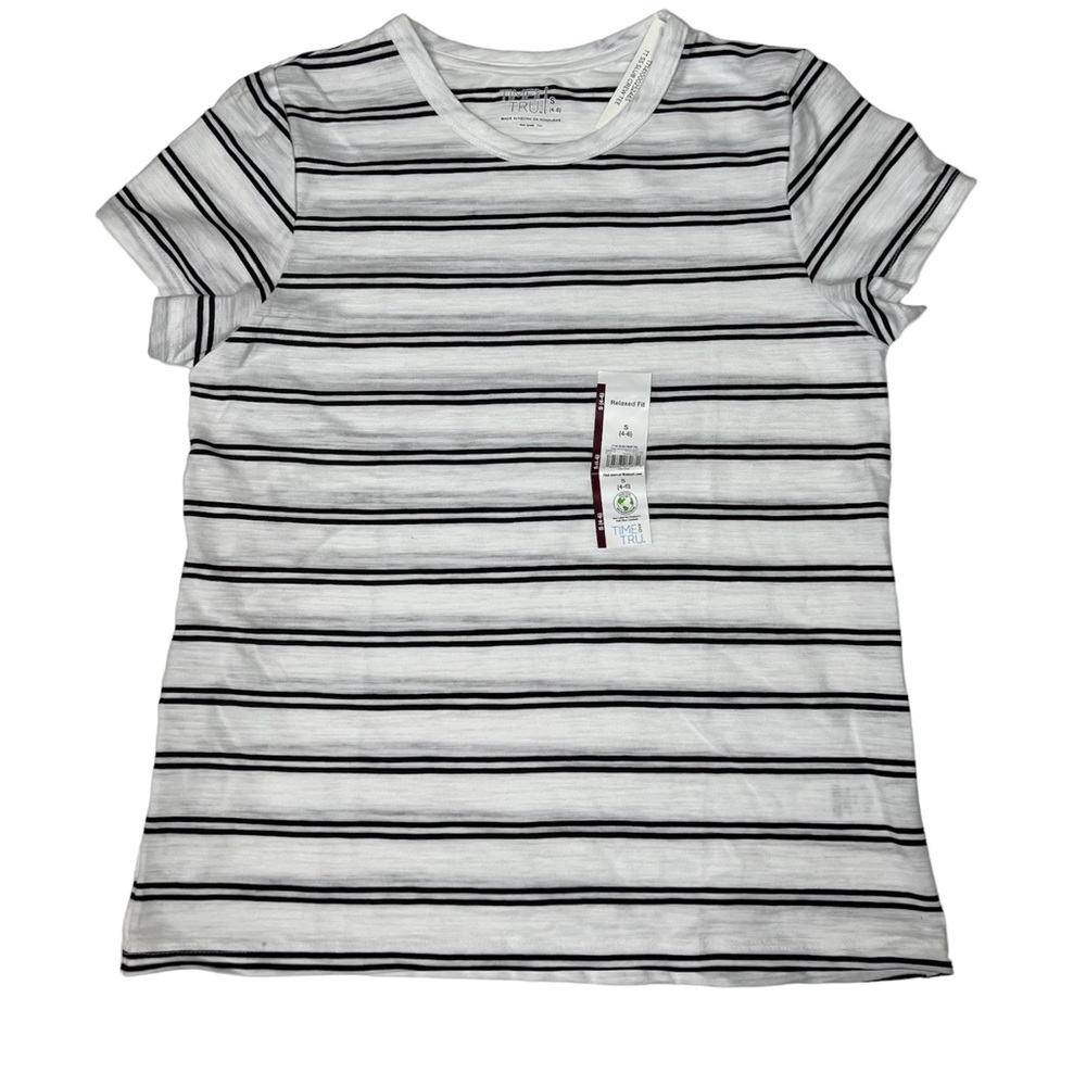 NWT Time & Tru Short Sleeve T Shirt / Stripe